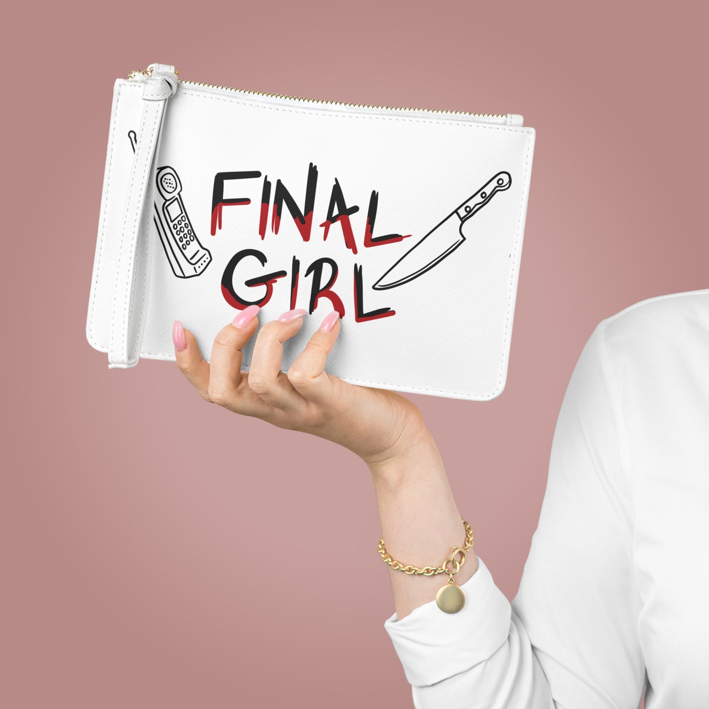Final Girl Clutch Bag - Unique Horror-Themed Accessory for Movie Lovers