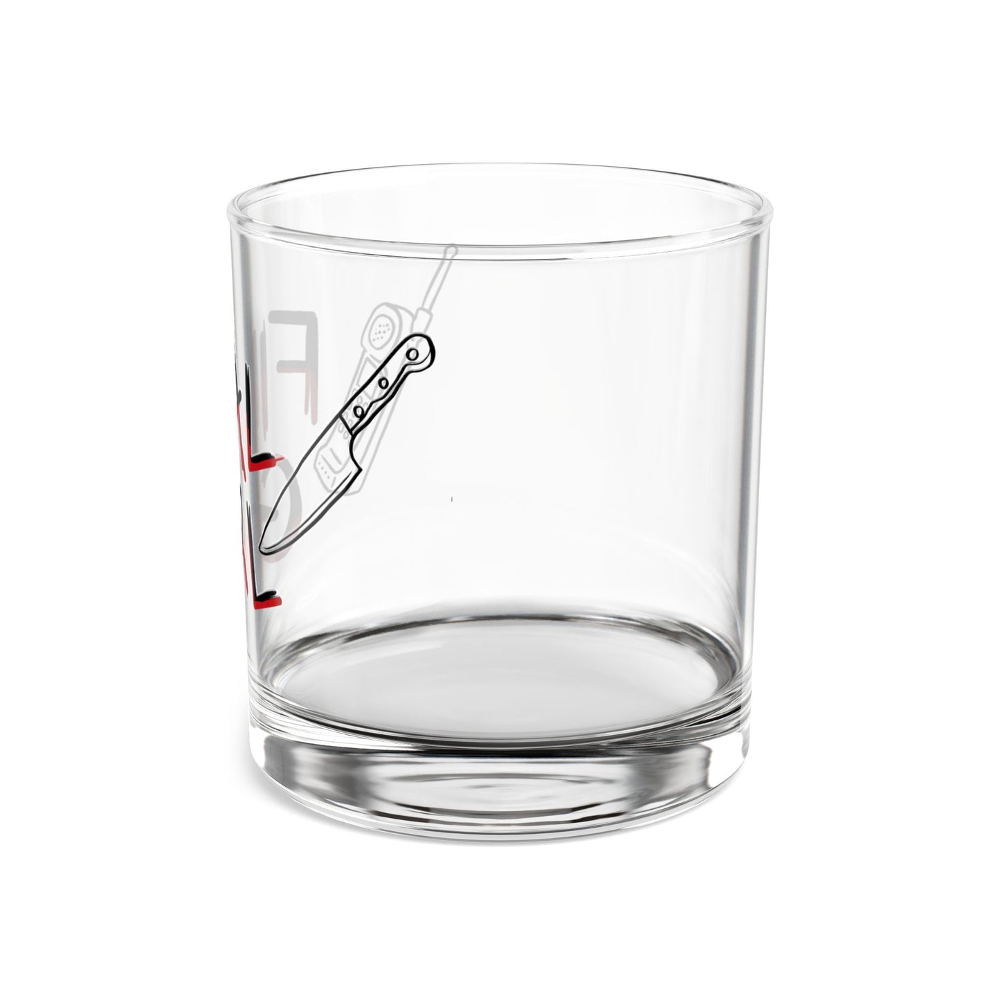 Final Girl Rocks Glass - 10oz Horror-Themed Drinkware for Movie Lovers