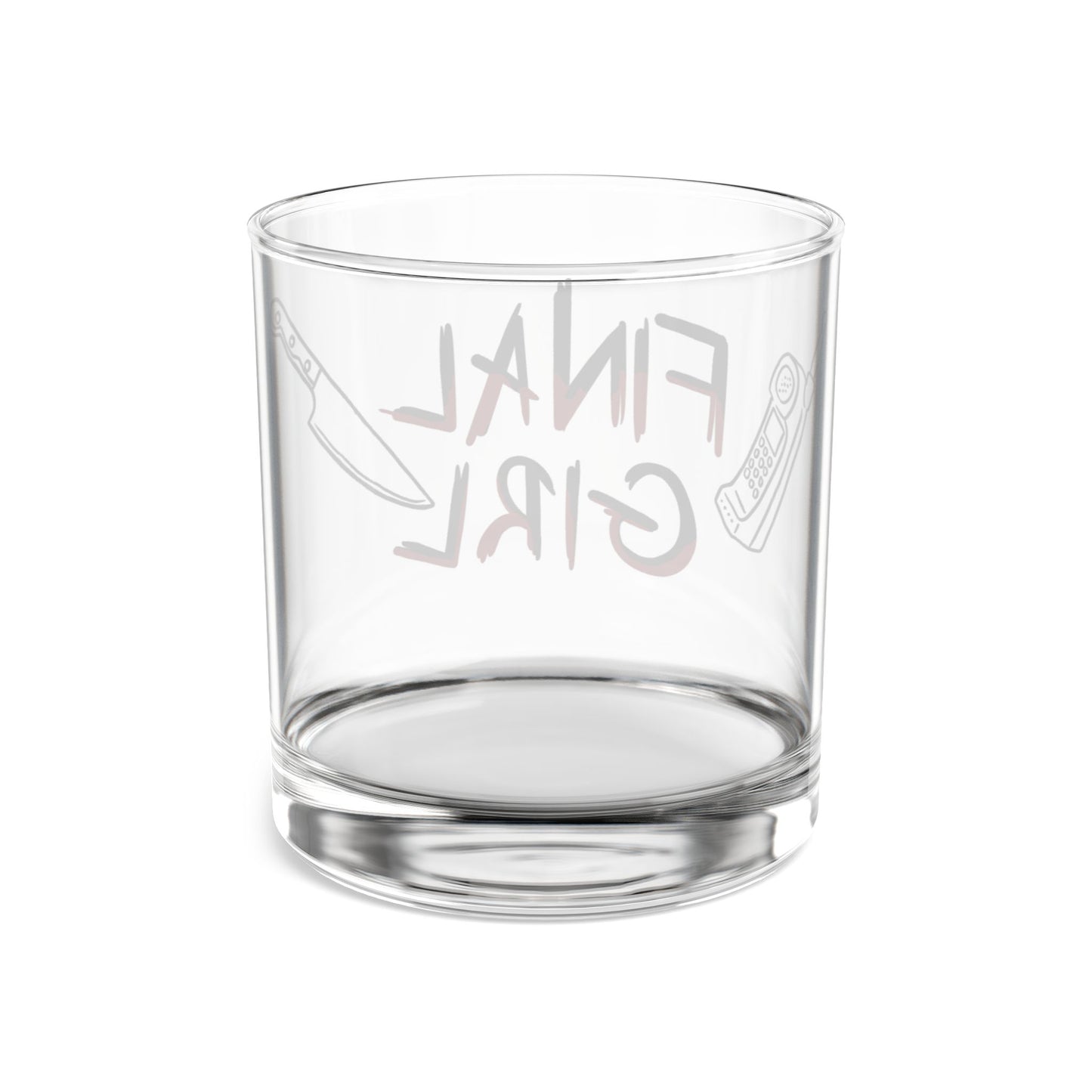 Final Girl Rocks Glass - 10oz Horror-Themed Drinkware for Movie Lovers
