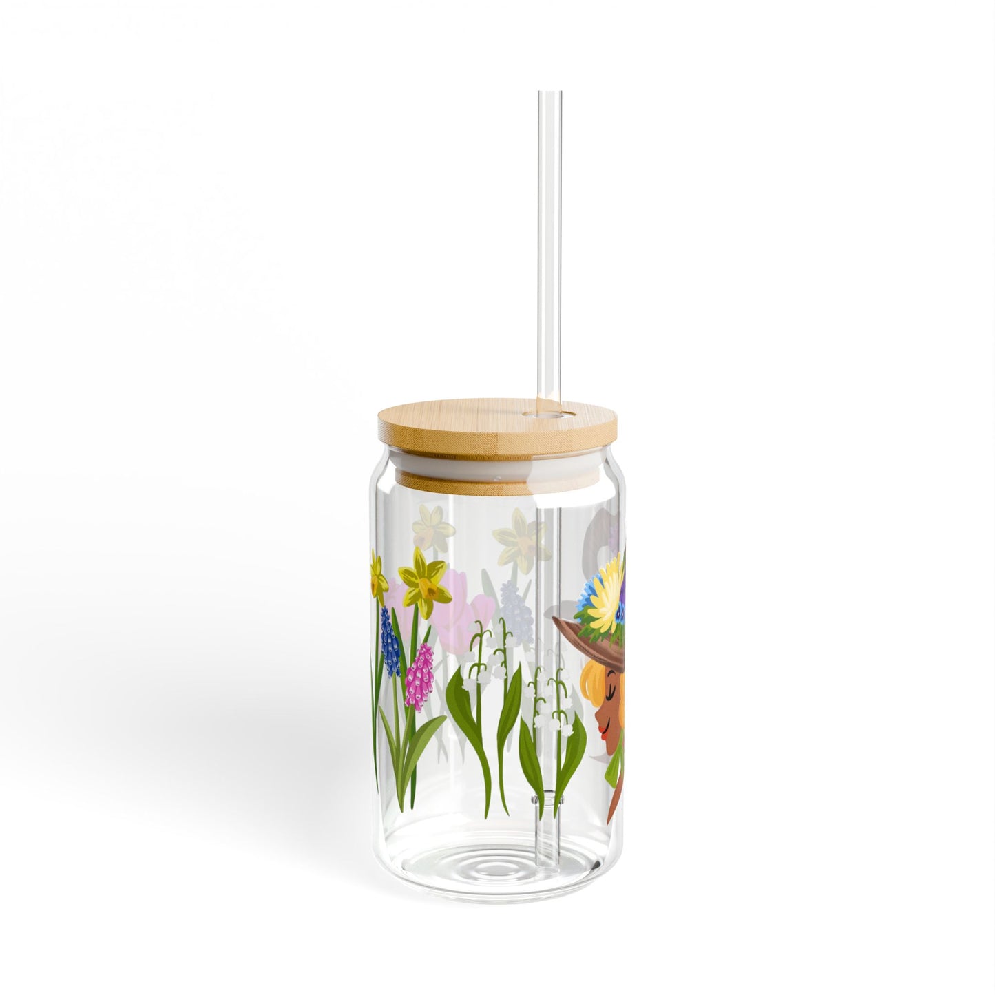 SPRING WITCH Sipper Glass, 16oz Eco-Friendly Drinkware