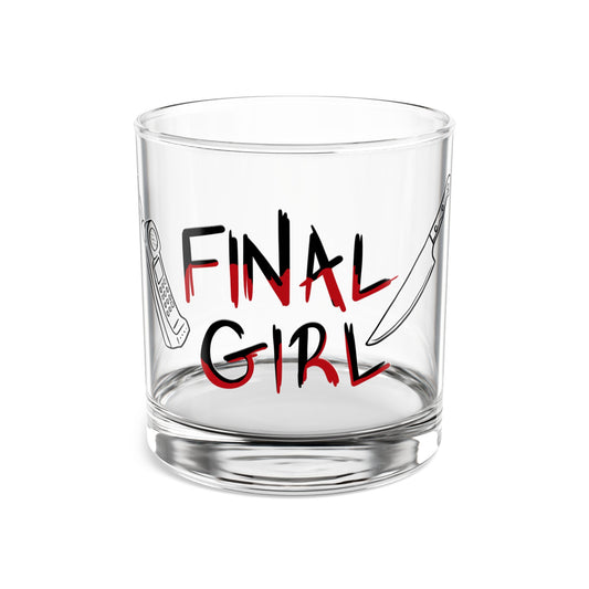 Final Girl Rocks Glass - 10oz Horror-Themed Drinkware for Movie Lovers