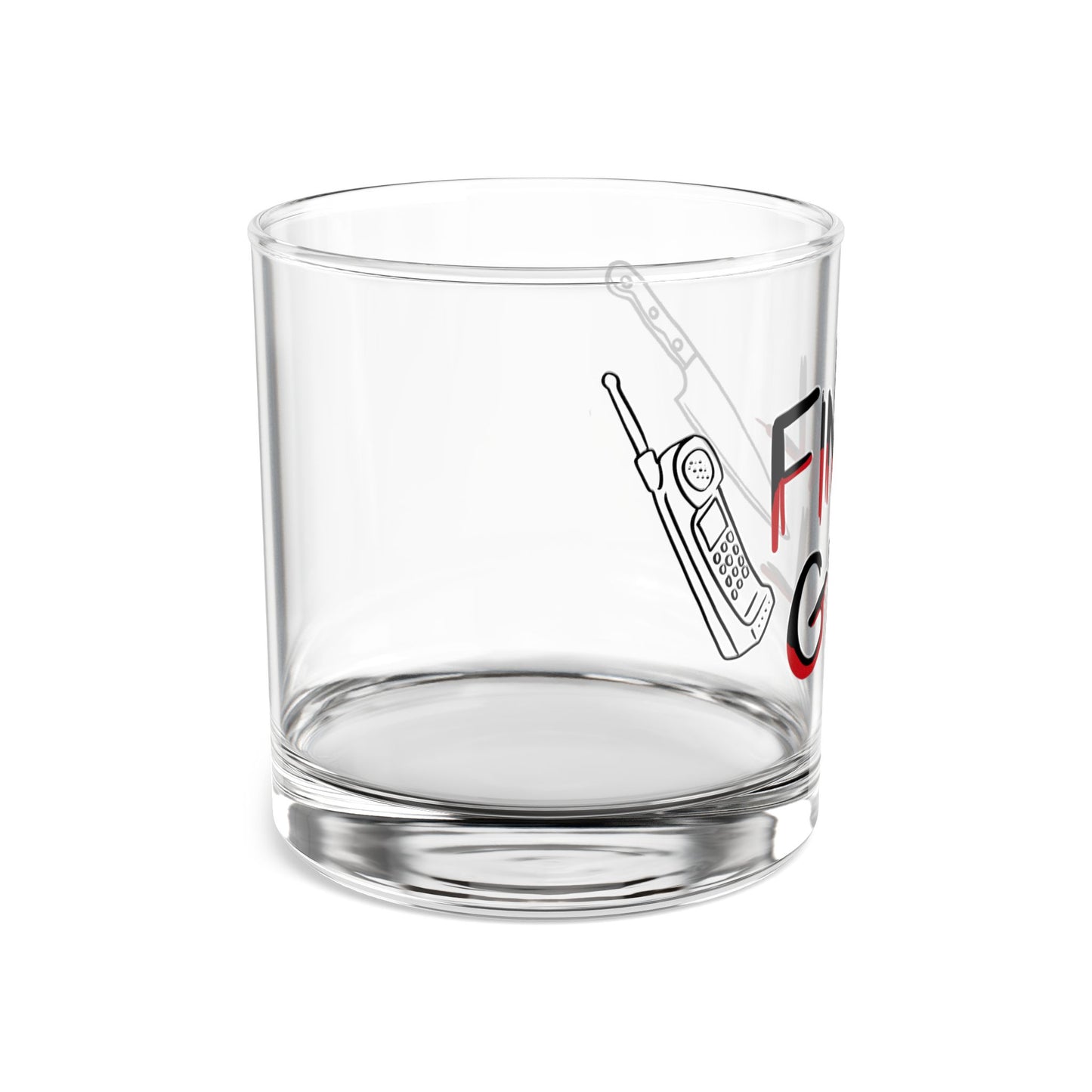 Final Girl Rocks Glass - 10oz Horror-Themed Drinkware for Movie Lovers