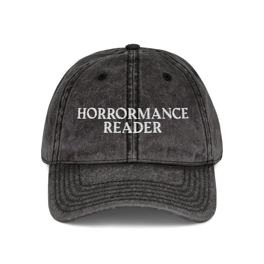 Embroidered Horror Romance Reader Vintage Cap