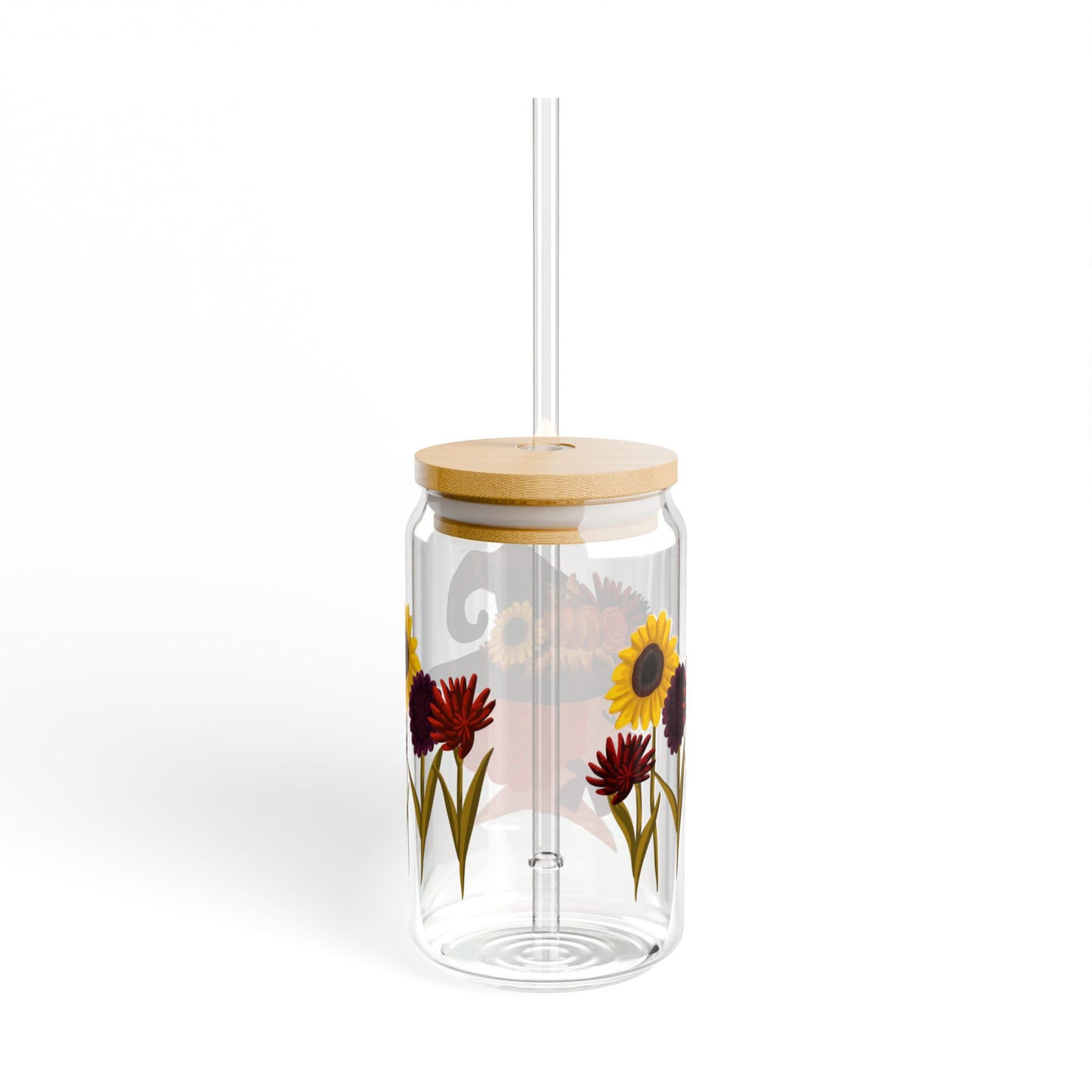 Fall Witch Glass Sipper — 16oz
